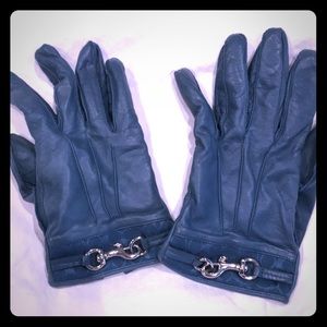 Coach leather gloves